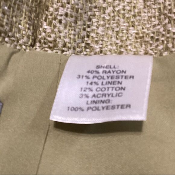 Classiques Enrier Pencil Skirt Green Sz 6 paperbag waist detail - Picture 11 of 14